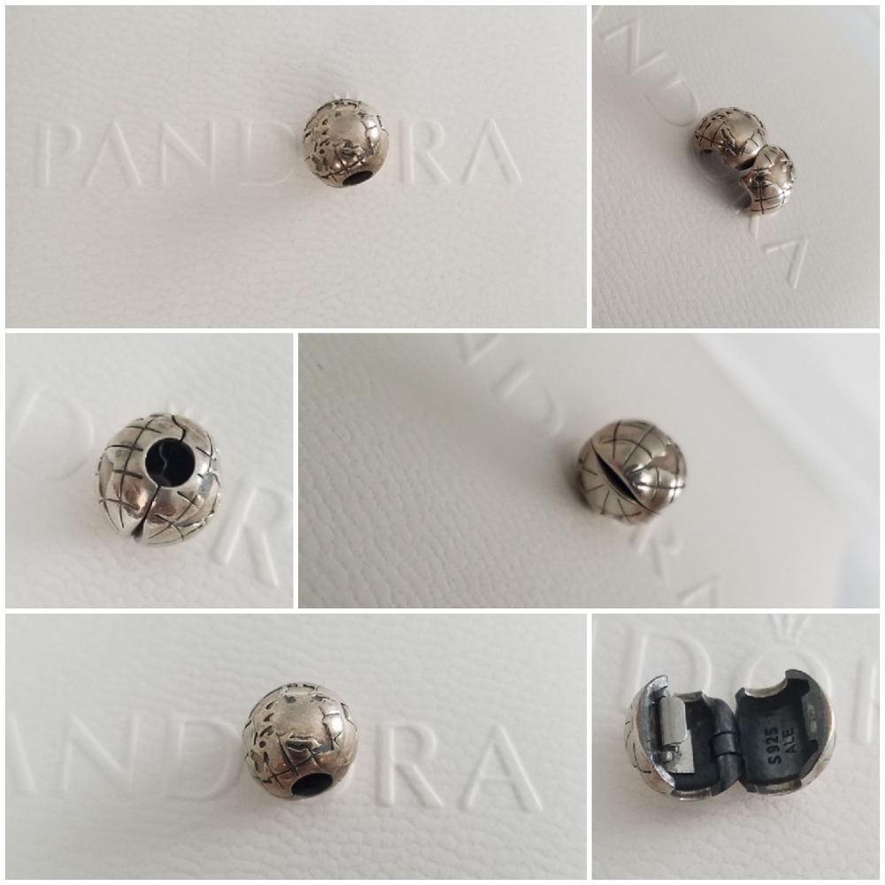 Pandora World clip charm